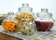 Transparent Glass Food Storage Jars For Herb - Tea / Glass Cookie Jar